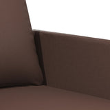NNEVL 2-Seater Sofa Brown 140 cm Faux Leather