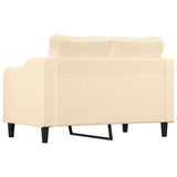 NNEVL 2-Seater Sofa Cream 120 cm Fabric
