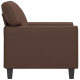 NNEVL Sofa Chair Brown 60 cm Faux Leather
