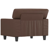 NNEVL Sofa Chair Brown 60 cm Faux Leather