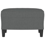 NNEVL Footstool Dark Grey 60x50x41 cm Fabric