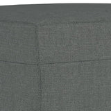 NNEVL Footstool Dark Grey 60x50x41 cm Fabric