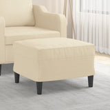 NNEVL Footstool Cream 60x50x41 cm Fabric