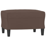 NNEVL Footstool Brown 60x50x41 cm Faux Leather