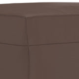 NNEVL Footstool Brown 60x50x41 cm Faux Leather