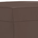 NNEVL Footstool Brown 60x50x41 cm Faux Leather