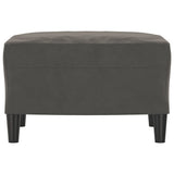 NNEVL Footstool Dark Grey 60x50x41 cm Velvet