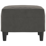 NNEVL Footstool Dark Grey 60x50x41 cm Velvet