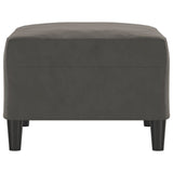 NNEVL Footstool Dark Grey 70x55x41 cm Velvet