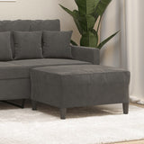 NNEVL Footstool Dark Grey 70x55x41 cm Velvet