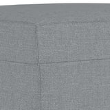 NNEVL Footstool Light Grey 60x50x41 cm Fabric