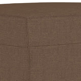 NNEVL Footstool Brown 60x50x41 cm Fabric