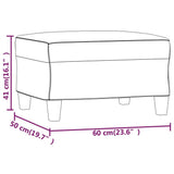 NNEVL Footstool Brown 60x50x41 cm Fabric
