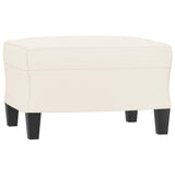 NNEVL Footstool Cream 60x50x41 cm Faux Leather