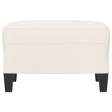 NNEVL Footstool Cream 60x50x41 cm Faux Leather