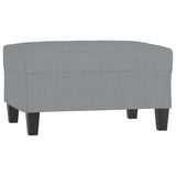 NNEVL Footstool Light Grey 70x55x41 cm Fabric