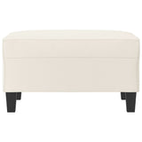 NNEVL Footstool Cream 70x55x41 cm Faux Leather