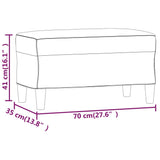NNEVL Bench Cream 70x35x41 cm Fabric