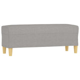 NNEVL Bench Light Grey 100x35x41 cm Fabric