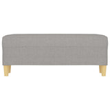 NNEVL Bench Light Grey 100x35x41 cm Fabric