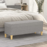 NNEVL Bench Light Grey 100x35x41 cm Fabric