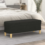NNEVL Bench Black 100x35x41 cm Fabric