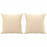 NNEVL Throw Pillows 2 pcs Cream 40x40 cm Fabric