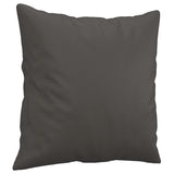 NNEVL Throw Pillows 2 pcs Grey 40x40 cm Faux Leather