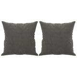 NNEVL Throw Pillows 2 pcs Dark Grey 40x40 cm Velvet