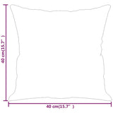 NNEVL Throw Pillows 2 pcs Dark Grey 40x40 cm Microfibre Fabric