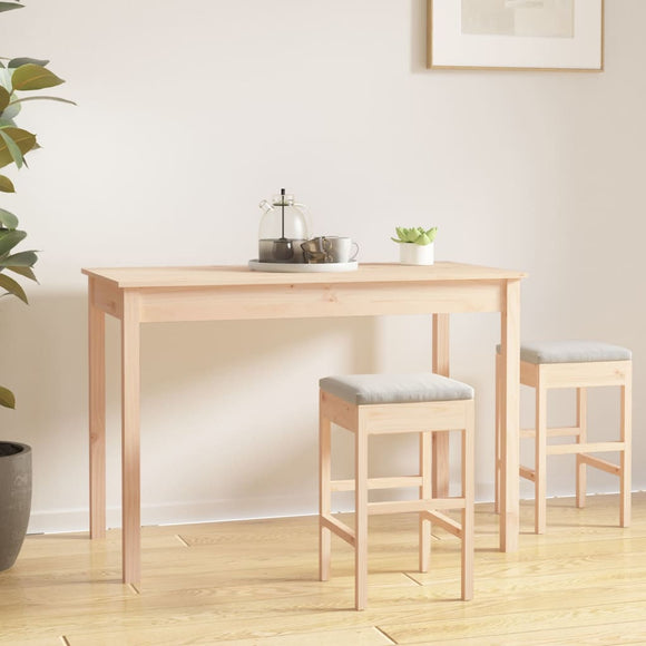 NNEVL Dining Table 110x55x75 cm Solid Wood Pine