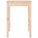 NNEVL Dining Table 55x55x75 cm Solid Wood Pine