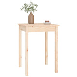 NNEVL Dining Table 55x55x75 cm Solid Wood Pine