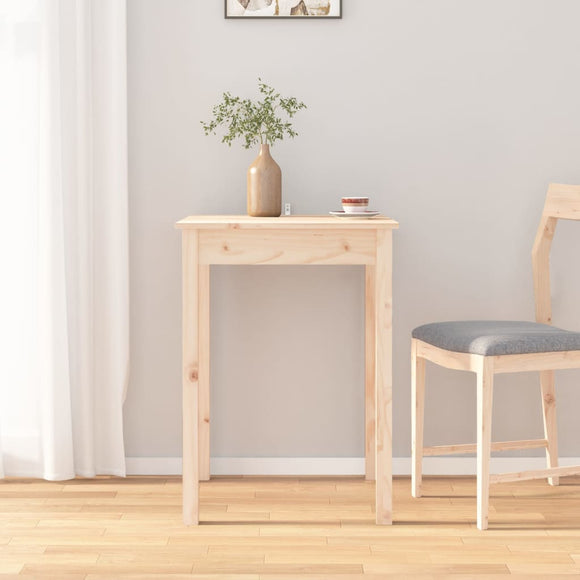 NNEVL Dining Table 55x55x75 cm Solid Wood Pine