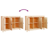 NNEVL Sideboard 100x35x74 cm Solid Wood Pine