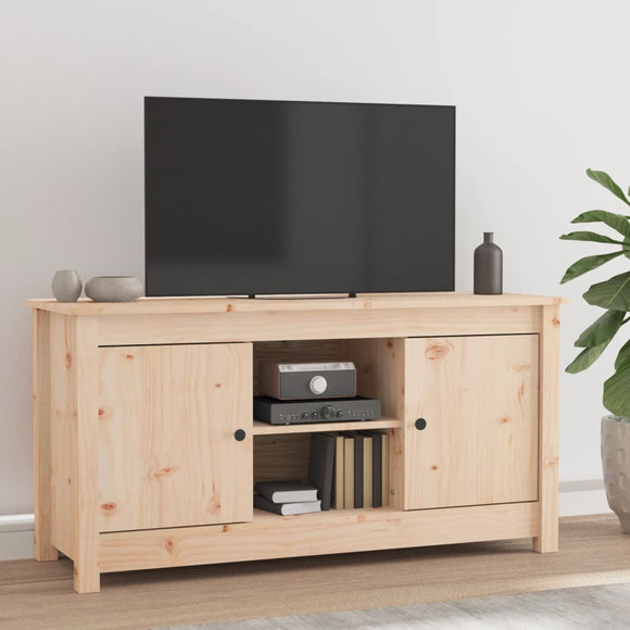 NNEVL TV Cabinet 103x36.5x52 cm Solid Wood Pine