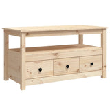 NNEVL Coffee Table 102x49x55 cm Solid Wood Pine