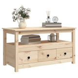 NNEVL Coffee Table 102x49x55 cm Solid Wood Pine
