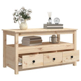 NNEVL Coffee Table 102x49x55 cm Solid Wood Pine