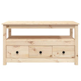 NNEVL Coffee Table 102x49x55 cm Solid Wood Pine