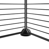 NNEVL 12-Panel Pet Cage with Door Black 35x35 cm Steel