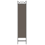 NNEVL 5-Panel Room Divider Anthracite 200x200 cm Fabric