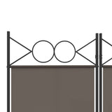NNEVL 5-Panel Room Divider Anthracite 200x200 cm Fabric