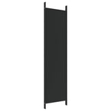 NNEVL 4-Panel Room Divider Black 200x200 cm Fabric
