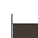 NNEVL 6-Panel Room Divider Brown 300x200 cm Fabric