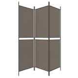 NNEVL 3-Panel Room Divider Anthracite 150x180 cm Fabric