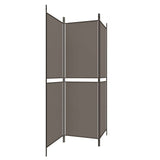 NNEVL 3-Panel Room Divider Anthracite 150x180 cm Fabric