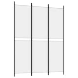 NNEVL 3-Panel Room Divider White 150x200 cm Fabric