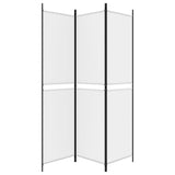 NNEVL 3-Panel Room Divider White 150x200 cm Fabric