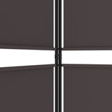 NNEVL 3-Panel Room Divider Brown 150x200 cm Fabric
